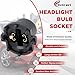 Svicari 2PCS Headlight Light Socket Fit for Mazda 5 2006-2010 Fit for Mazda 3 2004-2009 Headlamp Bulb Plug Holder Base Adapter Replace OE B28V510A3