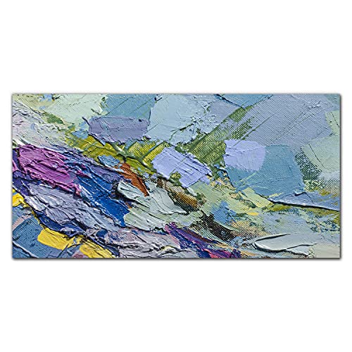 Texture de peinture et de toile imprimée sur verre trempé résistant 100x50