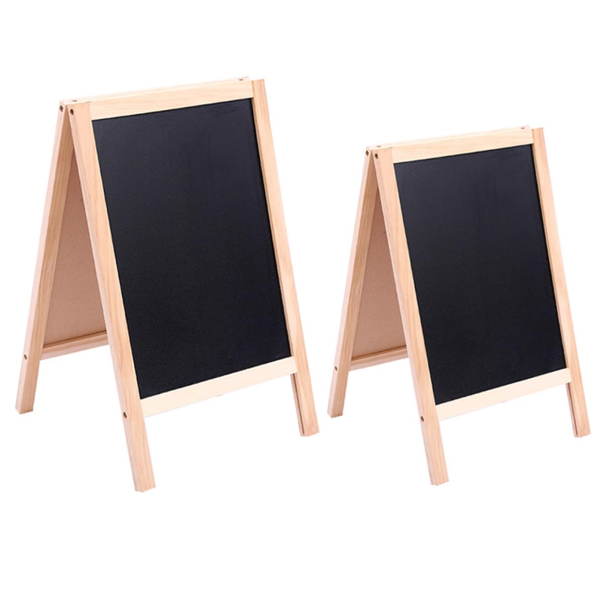 DOITOOL 2 Piezas Pizarra de Madera Doble Cara Diseño Plegable, Tablero de Dibujo Multipropósito Adecuado para Aulas y Eventos Festivos