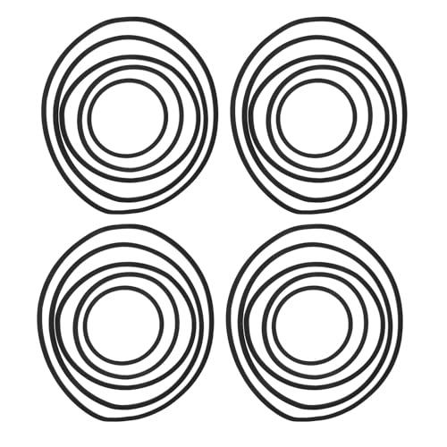 Ciieeo Anillos Flotantes para Acuarios 20 Unidades Negros Barrera Reutilizable para Plantas y Alimentación de Peces Betta Soporte Ajustable para Mantener Plantas Flotantes y Controlar