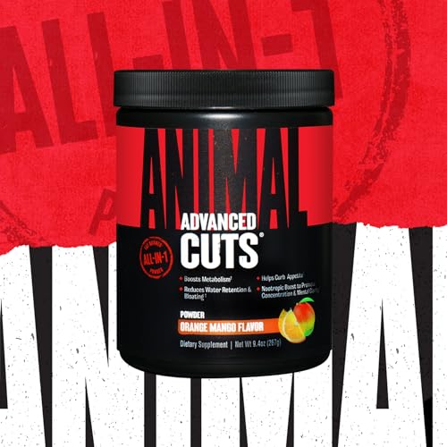 Animal Cuts Powder – Weight Management Supplement – Fat Burner, Metabolic Enhancer with Nootropics, Carnitine, Tyrosine, Diuretic – Orange Mango Flavor, 8.3 oz, 42 Count - Image 4