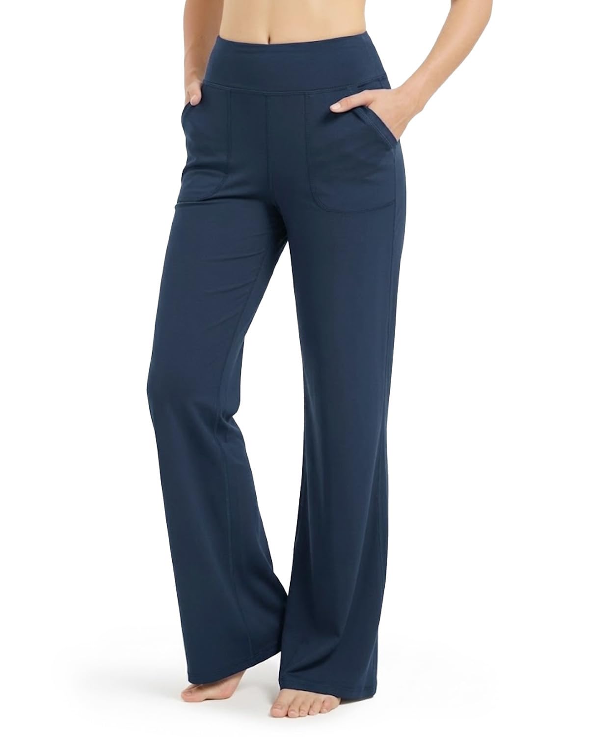 Zylioo Lang Bein Flared Leggings Yogahose Damen Lang/Extra lang,Weites Bein Bootcut Leggings Tall/Extra Tall,Fitnesshose Bootleg Jazzpants