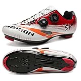 Ancho de los zapatos: medio XINDONG Zapatos de Ciclismo for Hombres Zapatos de Bicicleta de Carretera Zapatos de montaña Zapatos de montaña rotando Zapatos de Bicicleta Shoestring (Color : F, Size : 4.5 UK)