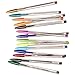 Bic Cristal Multicolour Ballpoint Pens With Wide Tip (1.6mm) Pens For Colourful Writing In Assorted Colours, Pack Of 15