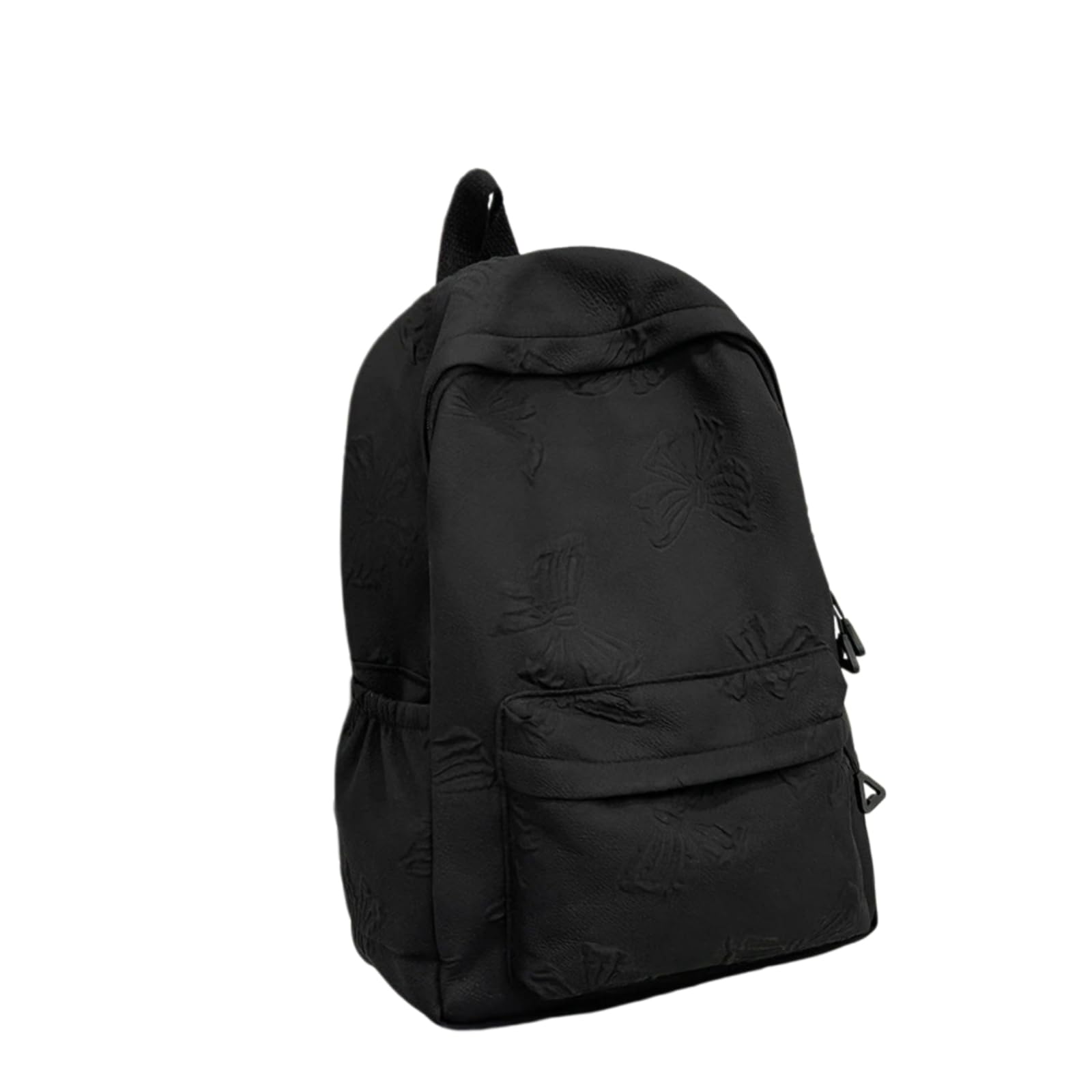 Mochila viaje cabina con lazo en relieve negro y gran almacenamiento para chicas