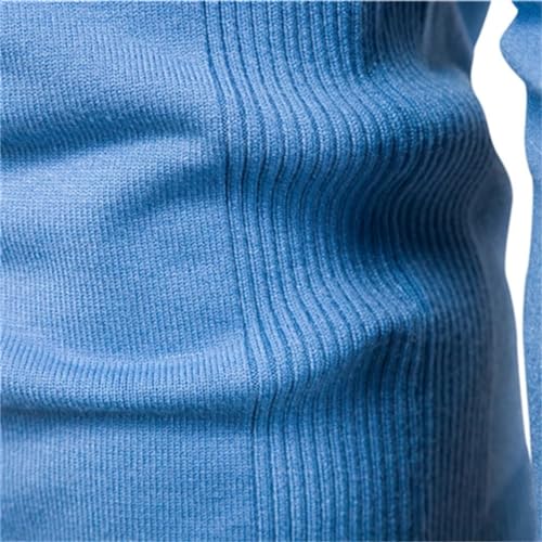 Pull d'hiver épais pour hommes à manches longues et coupe ajustée chic