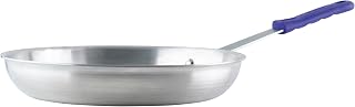 Winco Commercial-Grade Aluminium Fry Pan/Skillet, Natural Finish with Cool Touch Handle, 14"