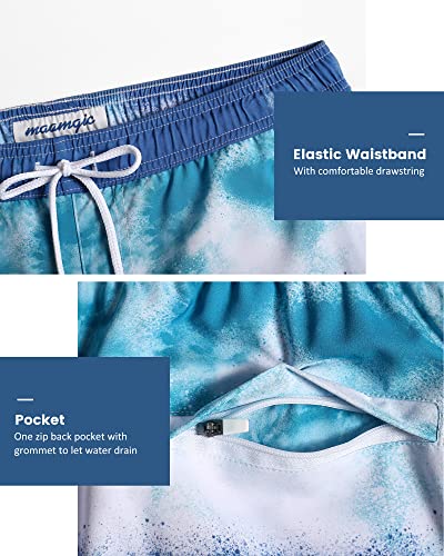 Image of maamgic Mens 5 Inch Stretch Swimming Shorts Compression Liner Swim Trunks Swimwear Bathing Suits Beach Wear Swim Suits