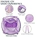 Fammart Mesh Beach Bag, Large Beach Tote with Zipper Pocket, Toys Pool Bag for Family Travel Vacation Cruise Essentials, Large, Fashion - Purple