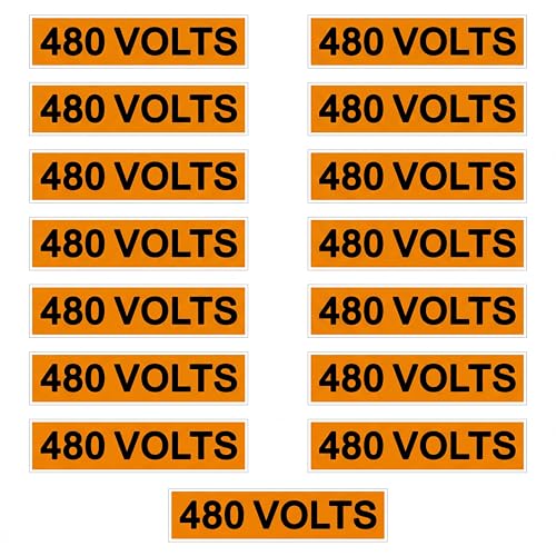Étiquettes électriques de tension de conduit 480 V pour éviter les dangers