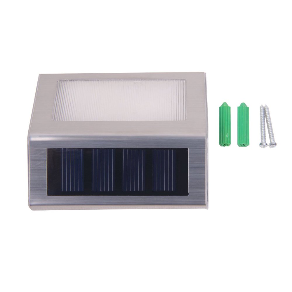 Lumière d'escalier sans fil à 2 LED solaire allumage extinction automatique pour éclairage escaliers chemins terrasses ensemble de 8 luminaires modernes