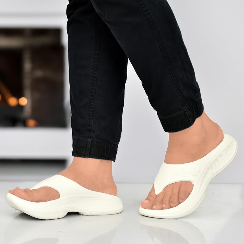 Image of HEALTH FIT Super Soft Ortho Care Bounce Back|Anti-Skid & Comfortable Stylish Light weight |Waterproof Slipper for Daily Use| Flexiable for Men's HF11 Light Grey