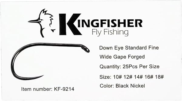 Kingfisher Standard Dry Fly Hook Barbless