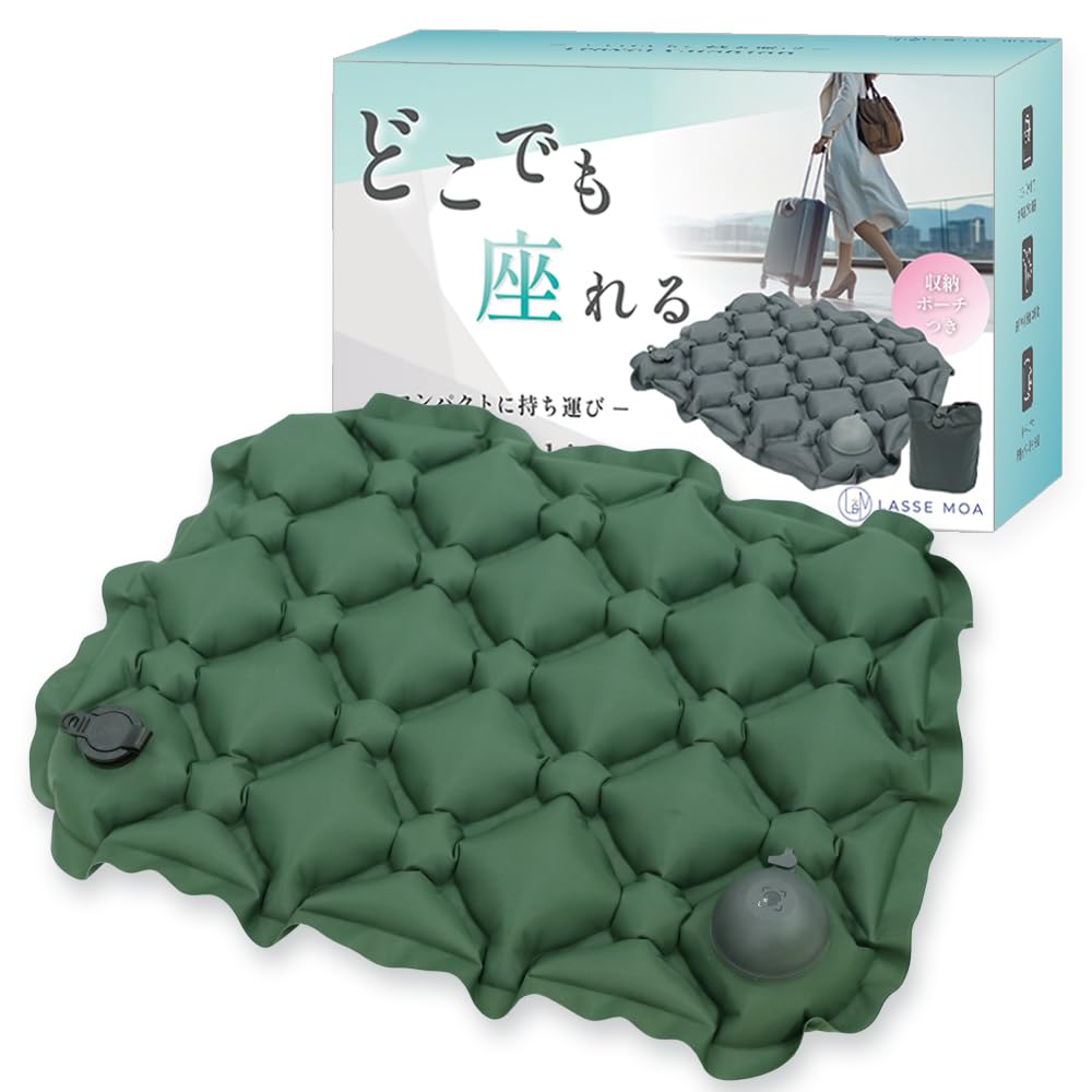 Amazon.co.jp: 【ポンプでも膨らむ】 レジャーシート クッション 厚手