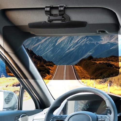 Sun Visor Extender For Cars – Polarized Clip-On Sun Blocker, Adjustable & Universal Fit (2 Pack)