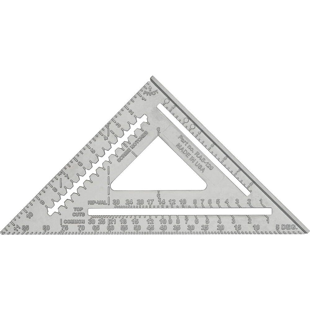 Johnson RAS-120 profesjonalny aluminiowy kąt kwadrat 30 cm, szary, 30 cm
