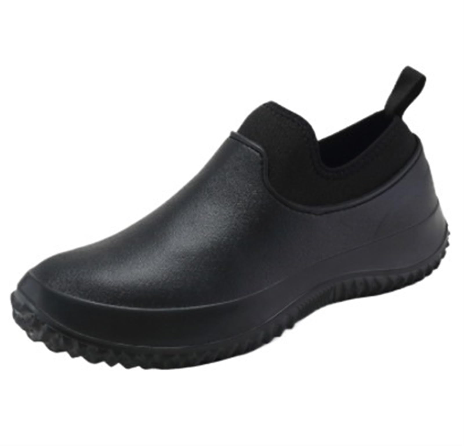 Stivali da Pioggia da Uomo Corti Stivali di Gomma Impermeabili all'aperto Comodi Antiscivolo Scarpe da Lavoro da Cuoco Stivali da Pesca da Uomo for Tempo piovoso Stivali Pioggia Uomo(Blue,39)