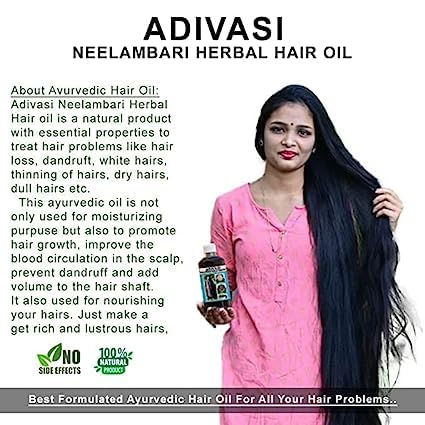 Aceite de hierbas para el cabello, hecho por Pure Adivasi Ayurvedic Herbs