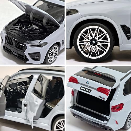 Auto a escala 1:24 BMW X5M modelo metálico miniatura 4