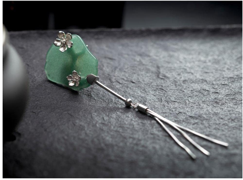 Brosche Clips Broschen Anstecknadeln Anstecknadel Silber Retro Brosche Frau Chinesisches Windtemperament Hanfa Zubehör Fan Pin Brust Anti-Beleuchtung