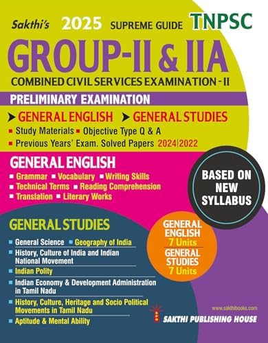 Tnpsc Group II & II A (General English & General Studies) Preliminary ...