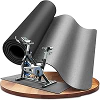LILENO SPORTS Bodenschutzmatte Fitnessgerät 60x120 cm | 8 mm starke Fitnessgeräte Unterlage | Sportmatte und Fitnessmatte rutschfest | Ideal Schalldämmend für Crosstrainer, Laufband oder Home Gym