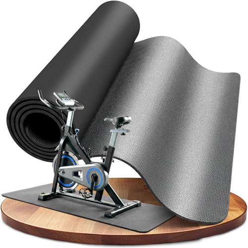LILENO SPORTS Bodenschutzmatte Fitnessgerät 60x120 cm | 8 mm starke Fitnessgeräte Unterlage | Sportmatte und Fitnessmatte rutschfest | Ideal Schalldämmend für Crosstrainer, Laufband oder Home Gym