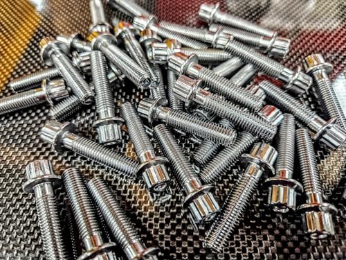 M7x32mm 12-Point Wheel Bolts – Multiple Colors
