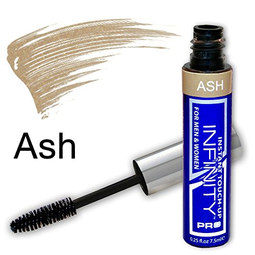 Infinity Temporary Hair Color Mascara - Root Concealer Touch Up for Women & Men - Ash, 0.3 Oz