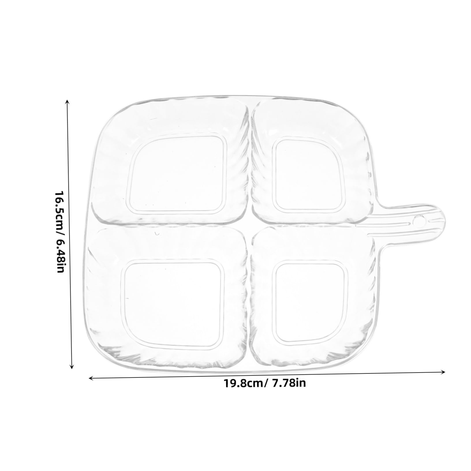 STOBAZA Prepare Dishware Divided Plate Garlic Onion Divider Vegetable Prep Tray Kitchen Prep Tray Pre-cutting Food Set