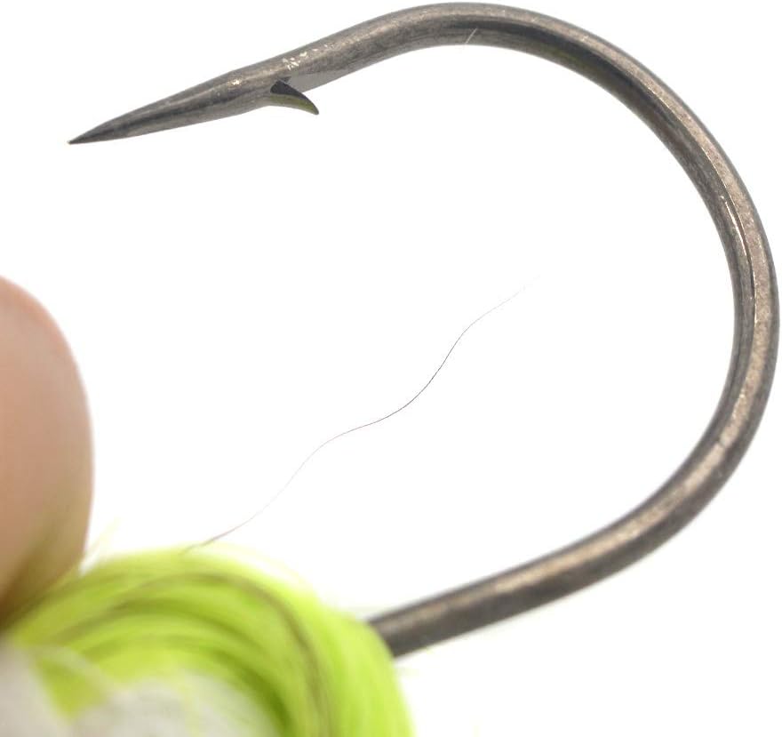 Kmucutie 2 pcs Deer Tail haiKr bucktail Jig Saltwater or Freshwater Bait 2oz / 3oz/4oz/6oz/8oz，for bass flounder fluke Striper Fishing Lure