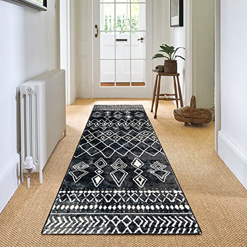 Carvapet Läufer Teppich 60x240cm rutschfest Lang Küchenteppich Waschbar Teppichläufer Weiche...