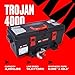 Warrior Winches Trojan Portable 12v Electric Winch 4,000lbs - ATV/UTV Winch with Synthetic Rope, Easy to Carry, No Installation – Ideal for Truck, Off-Roading, Utility Tasks, Trailer Winch