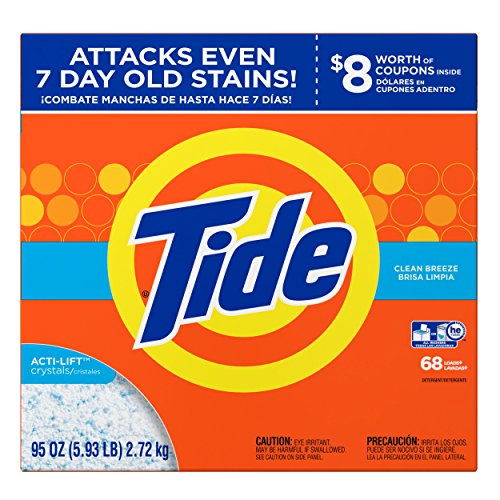 Image of Tide Clean Breeze HE Turbo Powder Laundry Detergent, 68 Loads, 95 Oz
