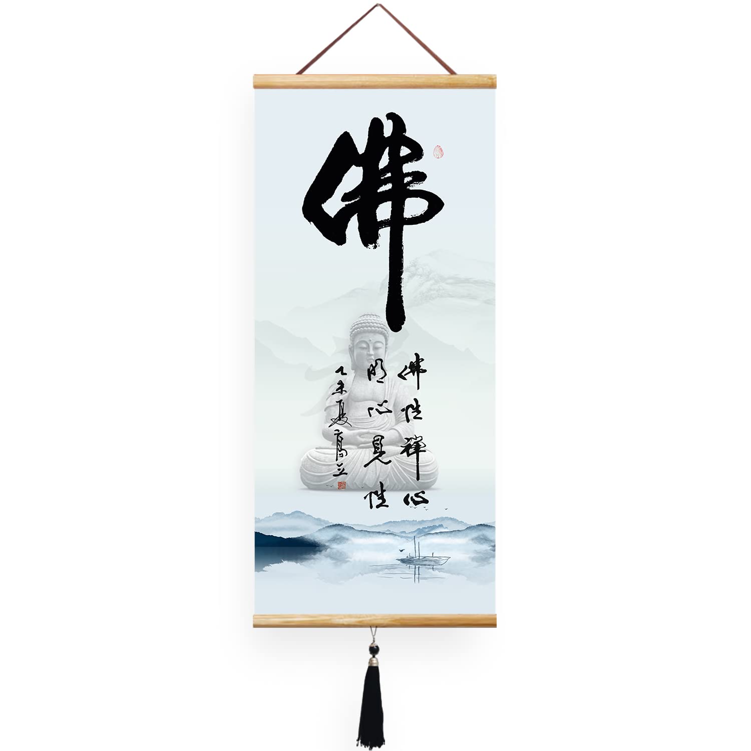 Prints Chinese Japanese Scroll Japanese Wall Art Asian Wall Scroll Cherry Blossom Decor Home