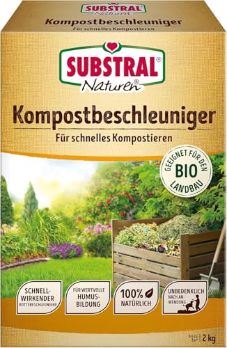 Substral Naturen Bio - Kompostbeschleuniger 2kg Für Schnelles und Effizientes Kompostieren 100% Pflanzlich