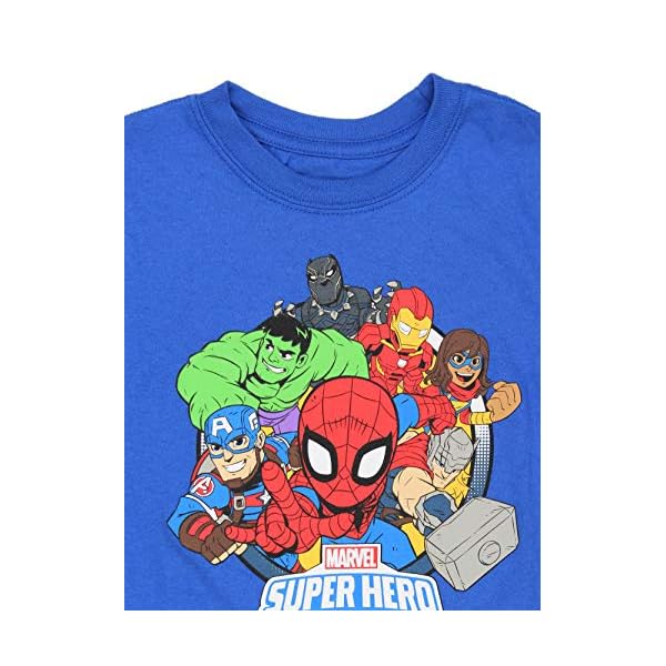 Marvel Super Hero Adventures Boys Short Sleeve T-Shirt Tee - Image 4