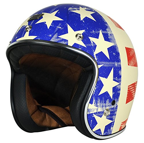 Origine Helmets Origine Primo Old Glory – Casco de moto, blanco, talla M