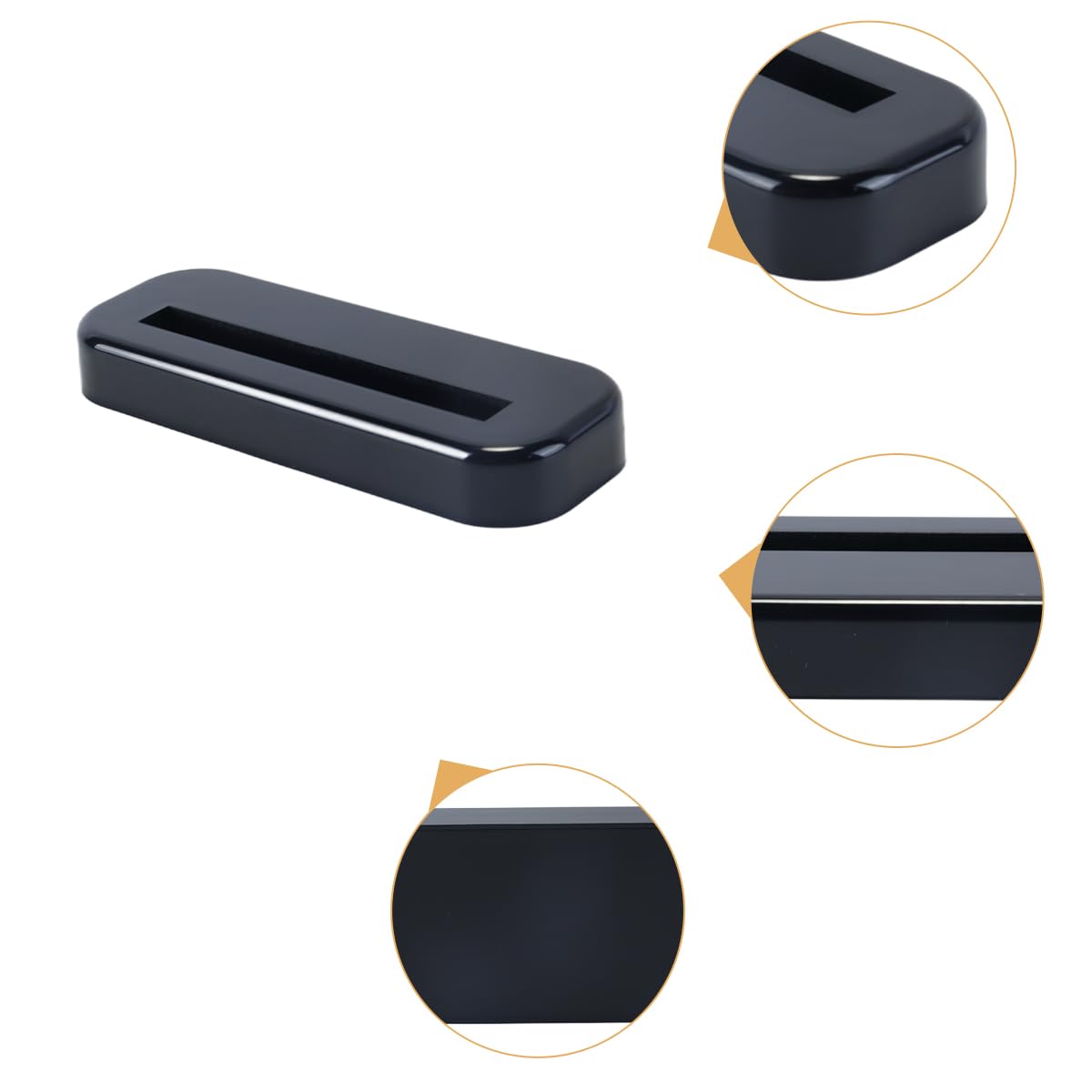 Base per espositore per carte da 6 pezzi, base inferiore per porta carte, supporto per porta carte magnetici da 35 PT/55 PT