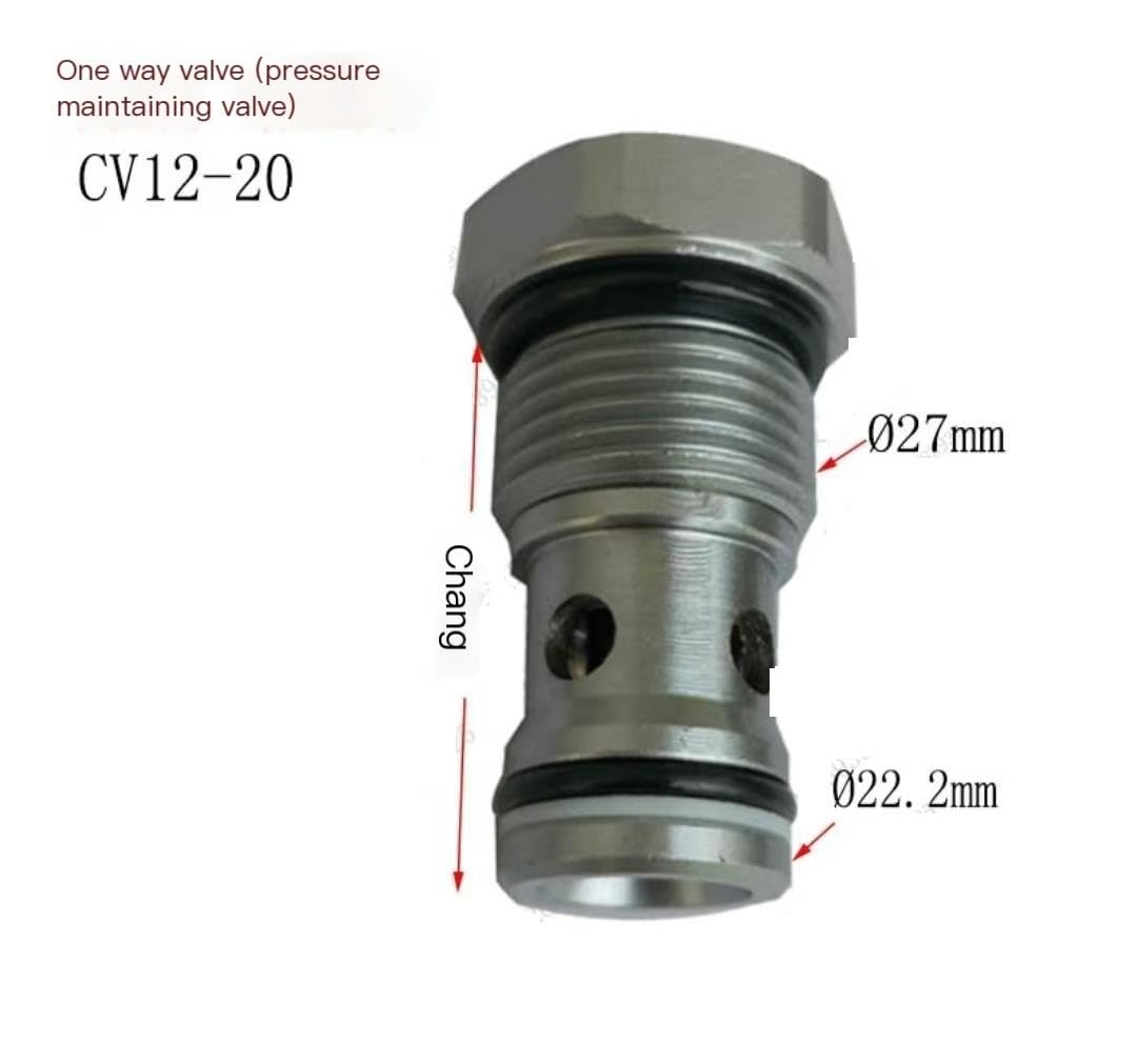 Valvola di ritegno per sistemi idraulici - Manutenzione della pressione unidirezionale per cilindri dell'olio CV 08 10 12 16 - Prestazioni durevoli e affidabili