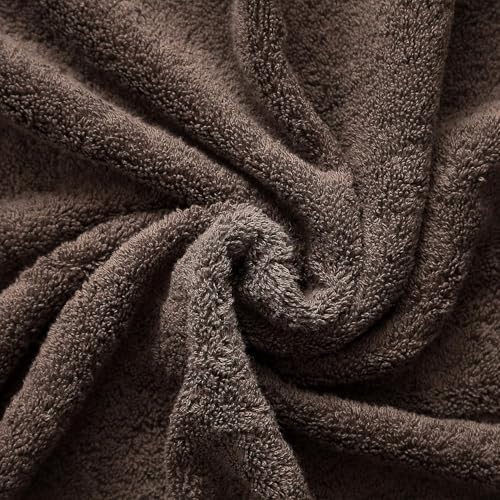 Image of IVAZA Ultimate Luxury with Our 600 GSM Bamboo Bath Towel - 3X The Softness of Cotton with Ultra-Absorbent, Eco-Friendly Fibers for a Spa-Like Feel at Home (120x60 cm) Pack of 2 Beige & Light Grey