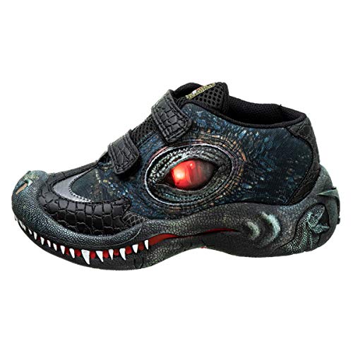 Tênis Infantil Masculino Dinossauro Led no Olho - AS237 Cor:Preto;Tamanho:28