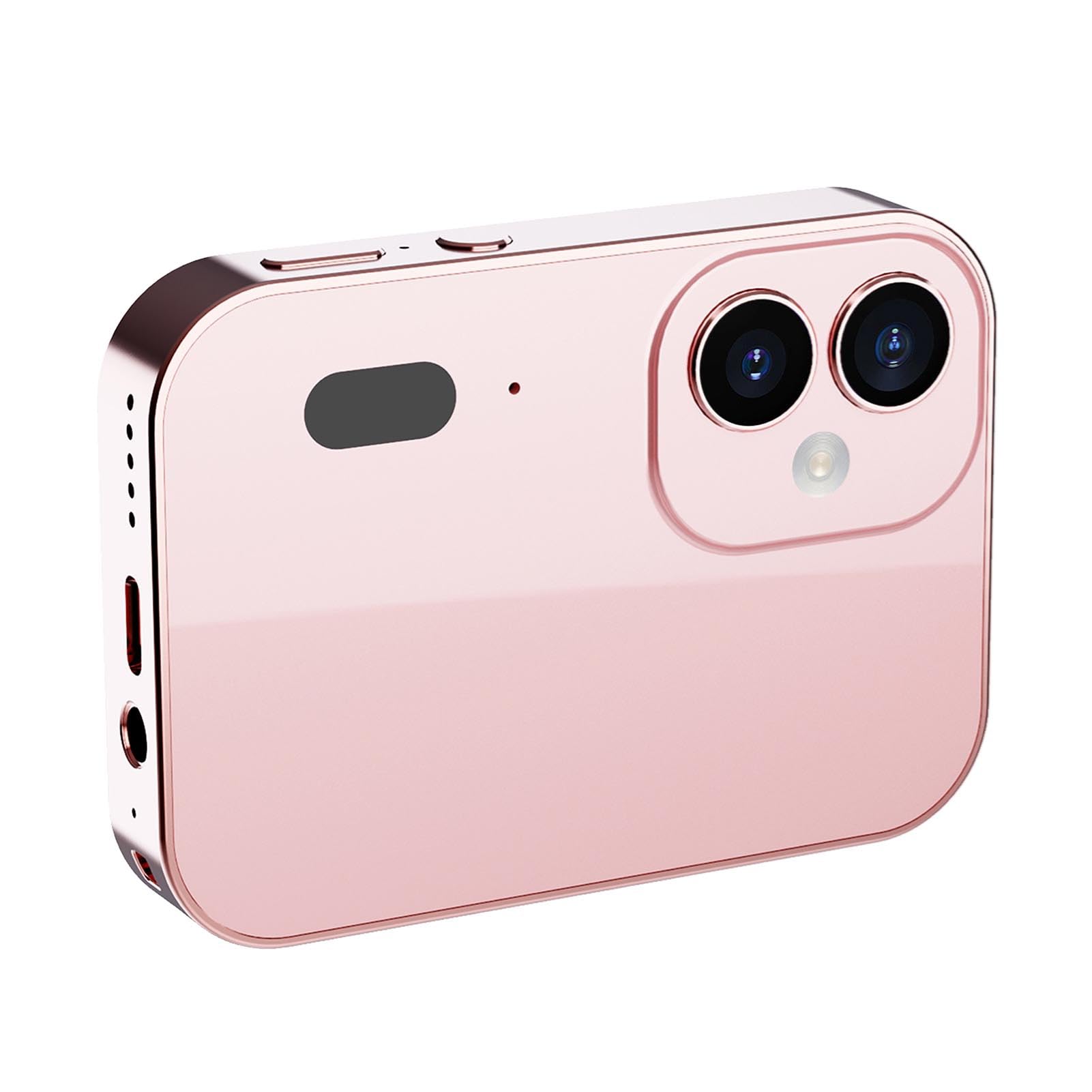 4K Digital Camera for Photography, 64MP Vlogging Camera with 3" Touch Screen, 16X Digital Zoom, Compact Travel Camera with Auto Focus and 32GB Card (Pink)-picture-6