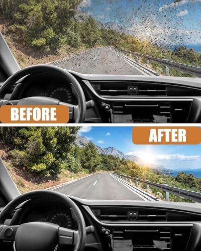 Image of HSR Car Windshield Wiper Cleaning Tablets, Car Windshield Washer Solid Tablets, Remove Glass Stains, Glass Cleaner Tablets (Pack of 30)