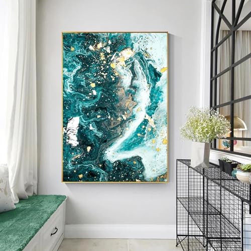 Art mural abstrait pour habiller un mur vide : la solution triptyque moderne 40x60 cm - 4