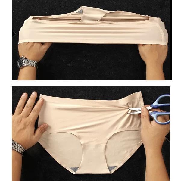Image of LIECRY Art Womens Seamless Hipster Ice Silk Panty Design No SL17