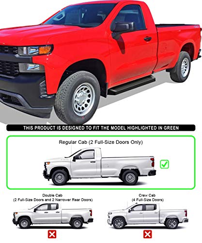 Estribos APS Premium 6in Negro Para Silverado Sierra miniatura 2