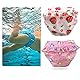Ziemlich Schwimmwindel mit Rüschen, Auslaufsicher Badewindel Mädchen Junge,Waschbar Wasserdicht Baby Windelhose Badewindelhose,0-4 Jahre (Farbe d, M/22-28lb/1-2 Jahre)