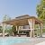 MELLCOM 12x16FT Hardtop Gazebo,Wooden Finish Coated Aluminum Patio Gazebo with Aluminum Composite Double Roof for Patio Lawn and Garden, Curtains and Netting Included