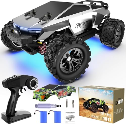 Fast RC Cars for Adult, 1:18 Fast Remote Control Car 40KMH, 2.4GHz High Speed RC Truck 4WD...
